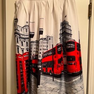 Midi Skirt with London Phone booths.